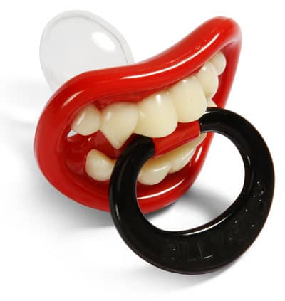 Funny gift for a baby shower: Lil Vampire Pacifier