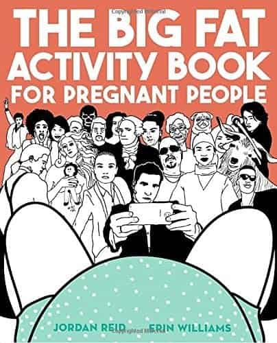 Funny baby shower gifts: Pregnant people activity book