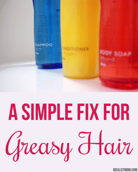 Got Greasy Hair Postpartum? Here’s a Simple + Cheap Fix