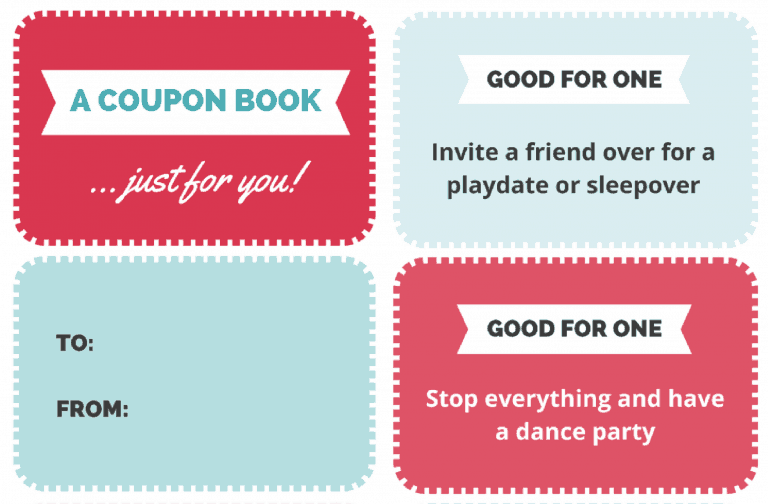 A Free Printable Coupon Book for Kids That Makes the Best Gift