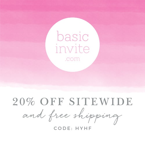 Get 20% off at Basic Invite