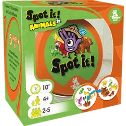 Spot It! Jr Animals: Card Game for Preschoolers