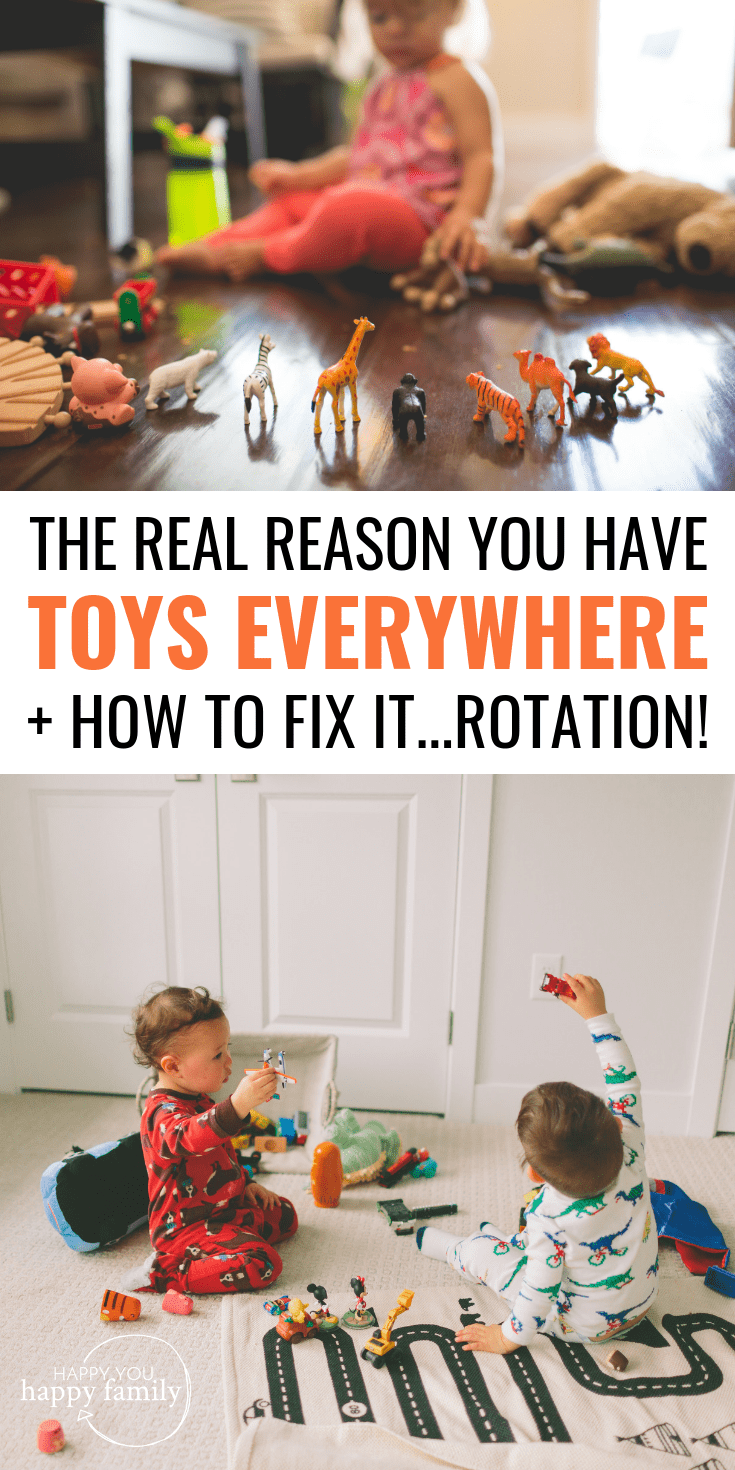Dlaczego Twoje dzieci zostawiają zabawki wszędzie + jak to naprawić za pomocą obracania zabawki?