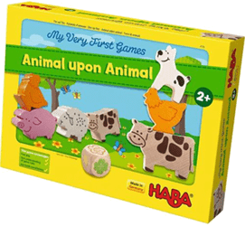 First Animal Upon Animal: Board Game for Toddlers