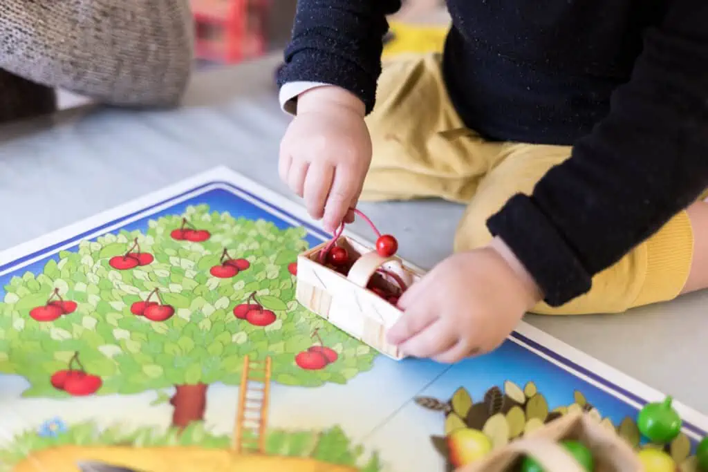 The best board games for 3-year-olds are cooperative, like this game of Orchard