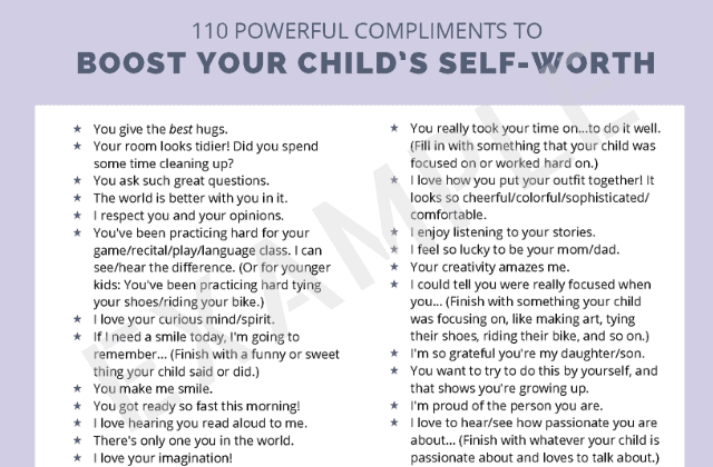 Preview: 110 Compliments for Kids